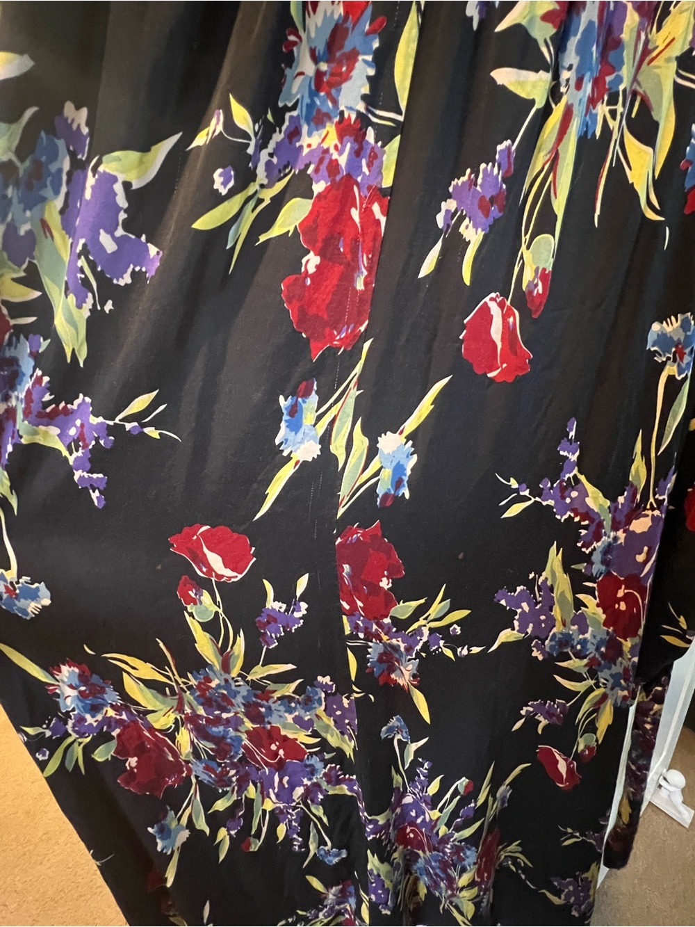 Trays Diva Black Floral Caftan - Picture 4 of 8